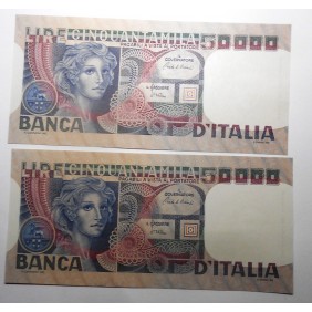 50.000 Lire VOLTO DI DONNA...
