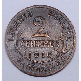 FRANCE 2 Centimes 1916