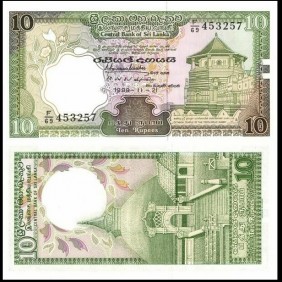 SRI LANKA 10 Rupees 1988...