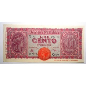 100 Lire 1944 Luogotenenza