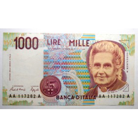 1000 Lire Montessori 1990...
