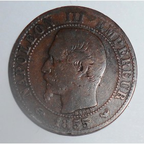 FRANCE 5 Centimes 1855 W