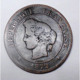 FRANCE 5 Centimes 1872 K