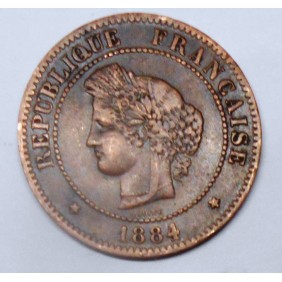 FRANCE 5 Centimes 1884 A
