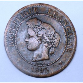 FRANCE 5 Centimes 1892 A