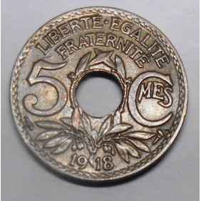 FRANCE 5 Centimes 1918