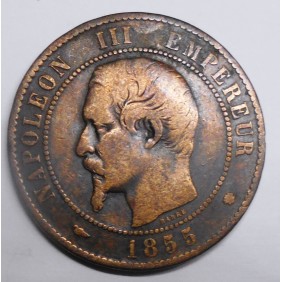 FRANCE 10 Centimes 1855 MA