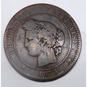 FRANCE 10 Centimes 1873K