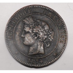 FRANCE 10 Centimes 1874A