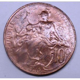 FRANCE 10 Centimes 1916