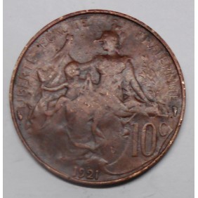 FRANCE 10 Centimes 1921 Br....