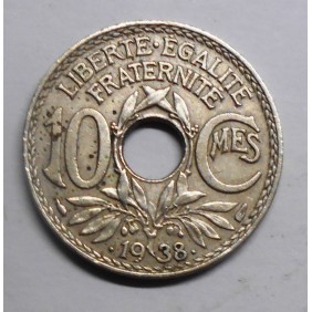 FRANCE 10 Centimes 1938...