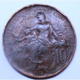 FRANCE 10 Centimes 1913
