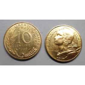 FRANCE 10 Centimes 1986