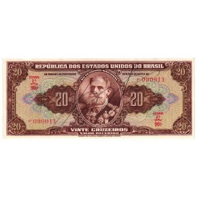 BRAZIL 20 Cruzeiros 1950