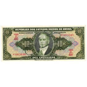 BRAZIL 10 Cruzeiros 1950