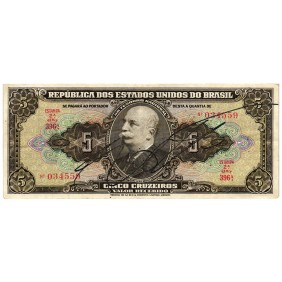BRAZIL 5 Cruzeiros 1950