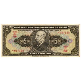 BRAZIL 5 Cruzeiros 1950