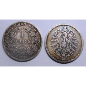 GERMANY EMPIRE 1 Mark 1881...