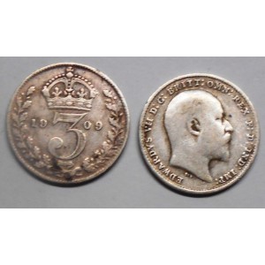 GREAT BRITAIN 3 Pence 1909...
