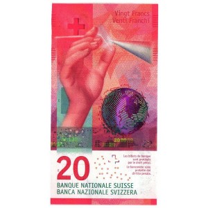 SWITZERLAND 20 Franken 2021