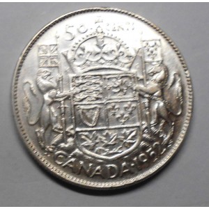 CANADA 50 Cents 1952 AG...
