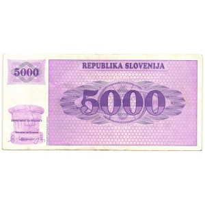 SLOVENIA 5000 Tolarjev 1992