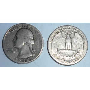 USA Washington Quarter 1944 AG