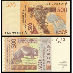 IVORY COAST (W.A.S.) 500...