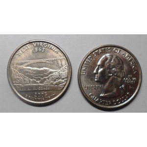 USA 1/4 Dollar 2005 D West...