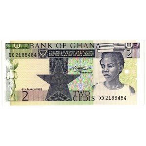 GHANA 2 Cedis 1982...