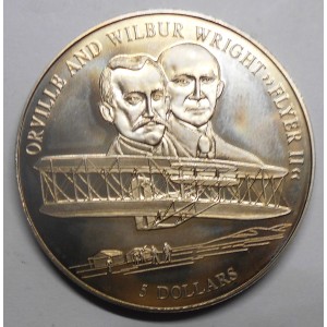 Liberia 5 dollar 2000...