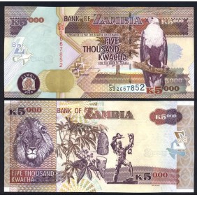 ZAMBIA 5000 Kwacha 2010