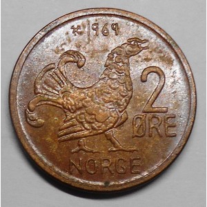 NORWAY 2 Ore 1969
