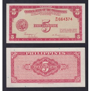 PHILIPPINES 5 Centavos 1949