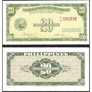 PHILIPPINES 20 Centavos 1949