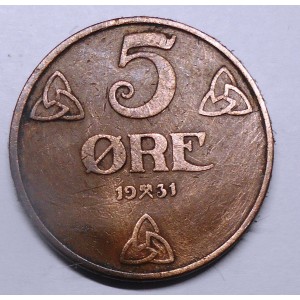 NORWAY 5 Ore 1931