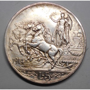 5 Lire 1914 AG (Riconio)