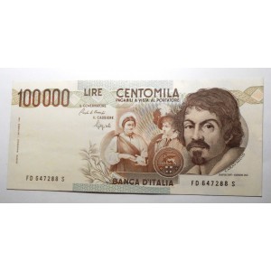 100.000 Lire Caravaggio 1°...