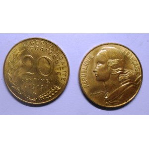 FRANCE 20 Centimes 1979