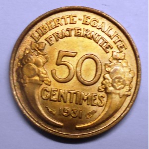 FRANCE 50 Centimes 1931