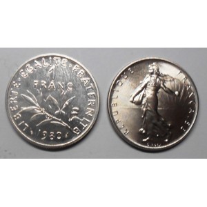FRANCE 1 Franc 1980