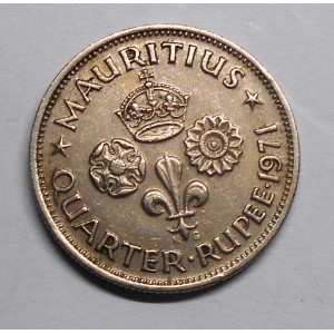 MAURITIUS 1/4 Rupee 1971