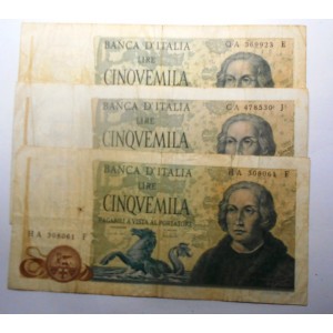5000 Lire 1971 COLOMBO 3...