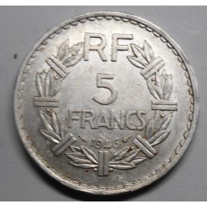 FRANCE 5 Francs 1946...