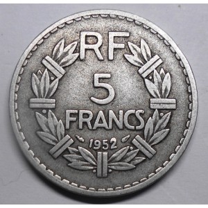 FRANCE 5 Francs 1952...