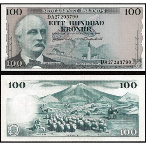 ICELAND 100 Kronur 1961