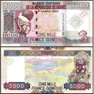 GUINEA 5000 Francs 2010...