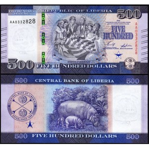 LIBERIA 500 Dollars 2022
