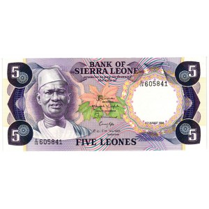 SIERRA LEONE 5 Leones...